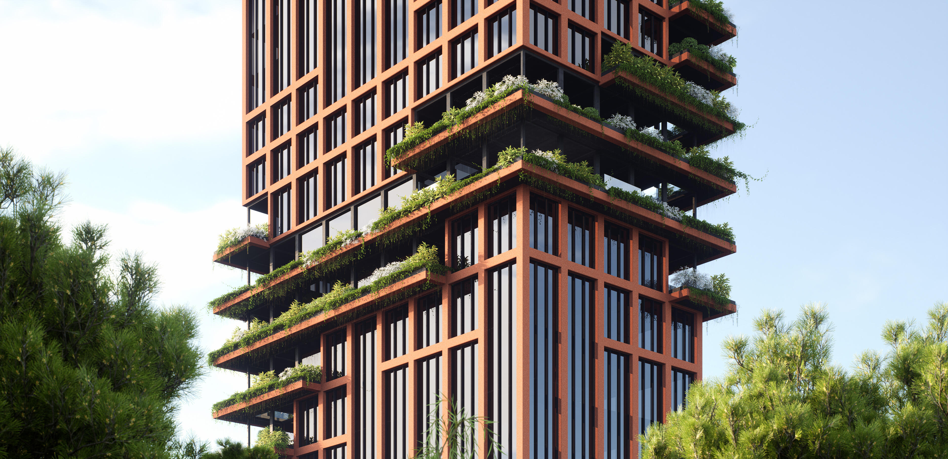 pixel tower in hyderabad combines serviced apartments with sky gardens ...
