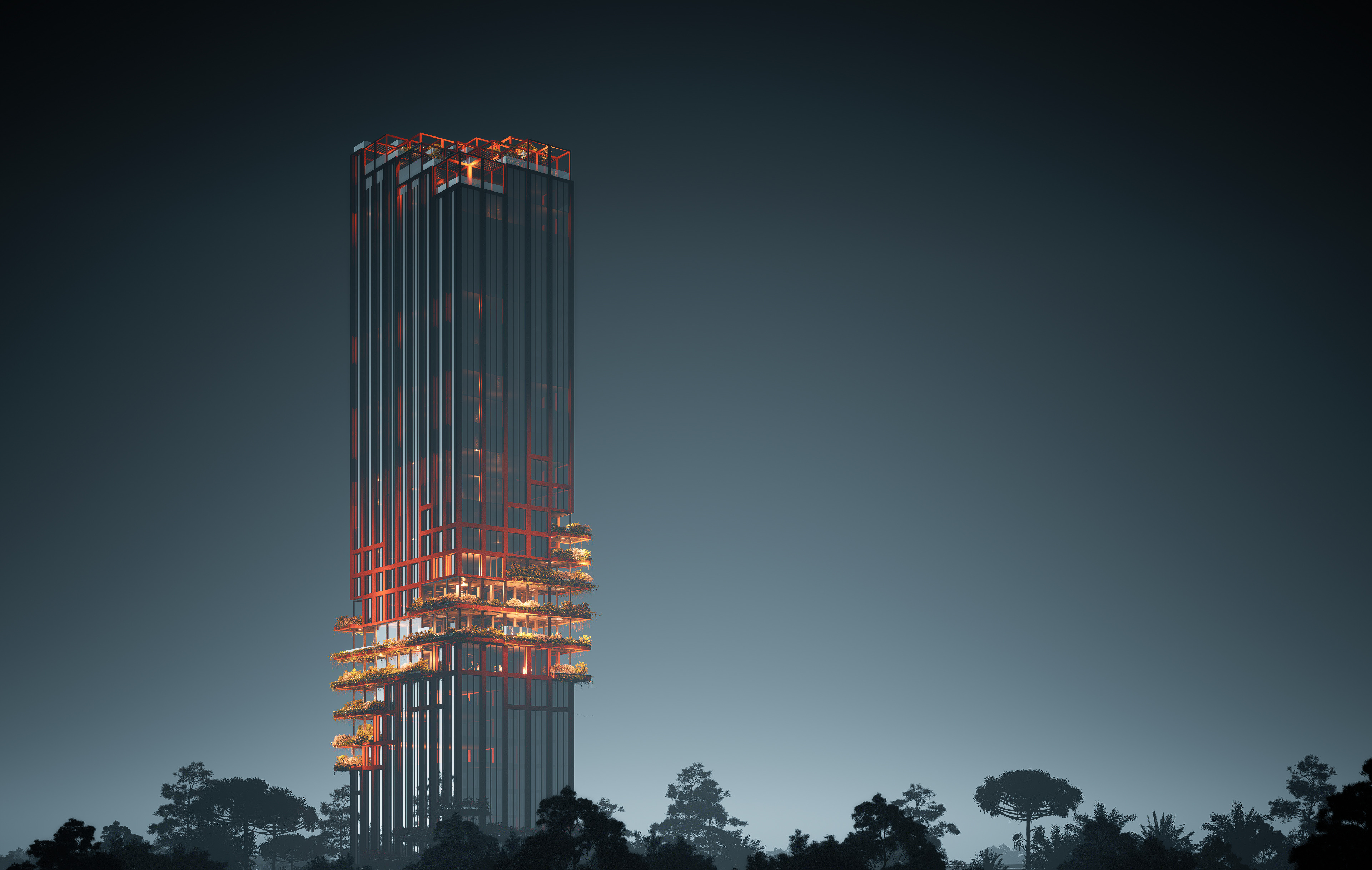 pixel tower in hyderabad combines serviced apartments with sky gardens ...