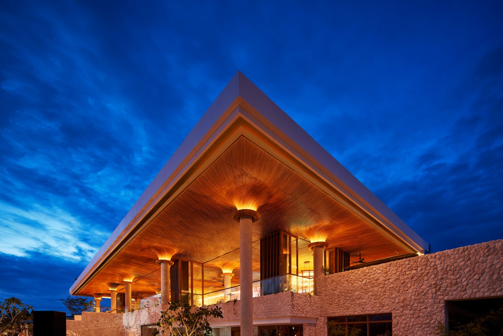 Ata Rattan Building Inspiration enter projects asia weaves rattan architecture into south palm resorts ...