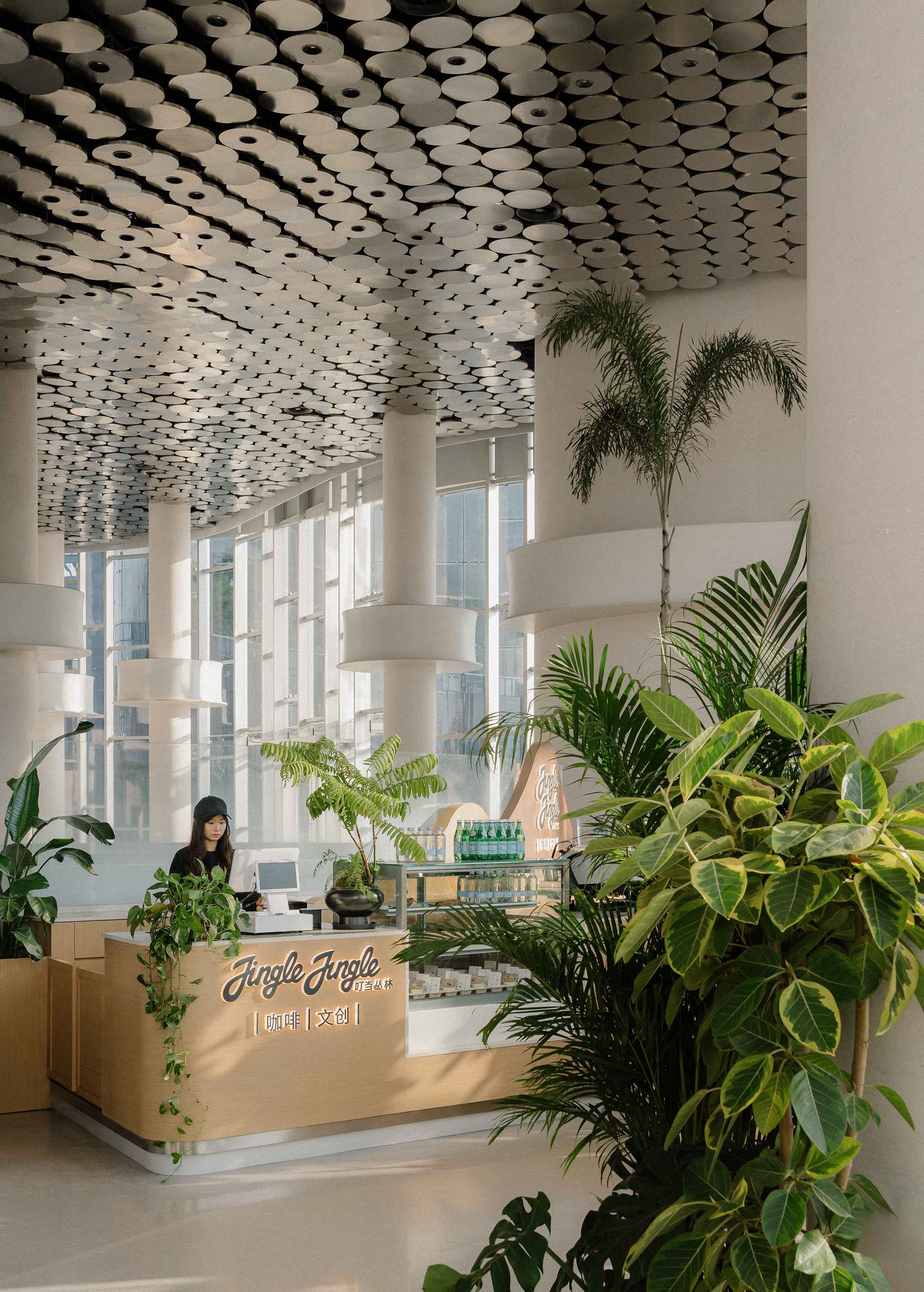 Tspace tspace turns shanghai coffee shop into a living greenhouse lounge | the ...