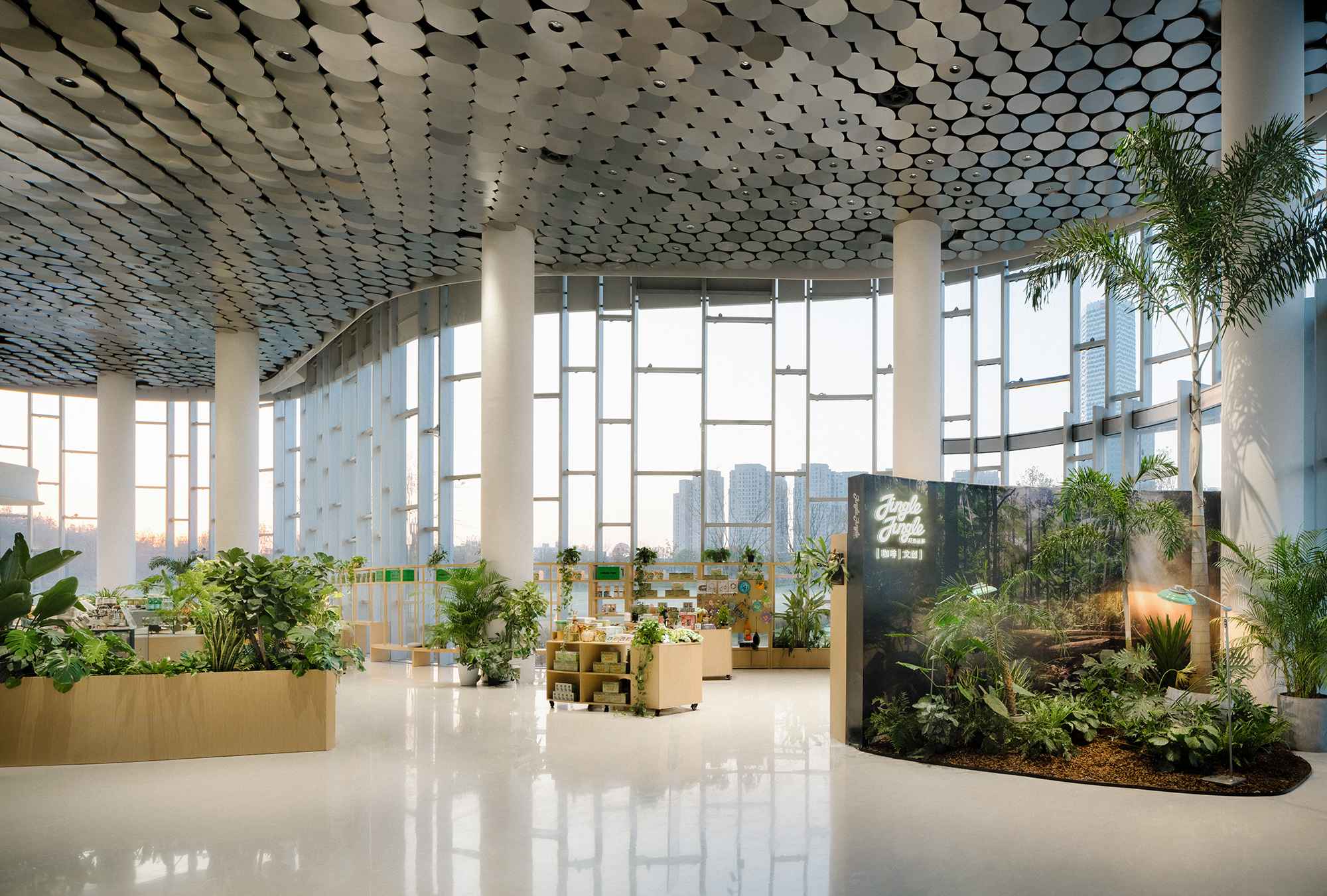 Tspace tspace turns shanghai coffee shop into a living greenhouse lounge | the ...