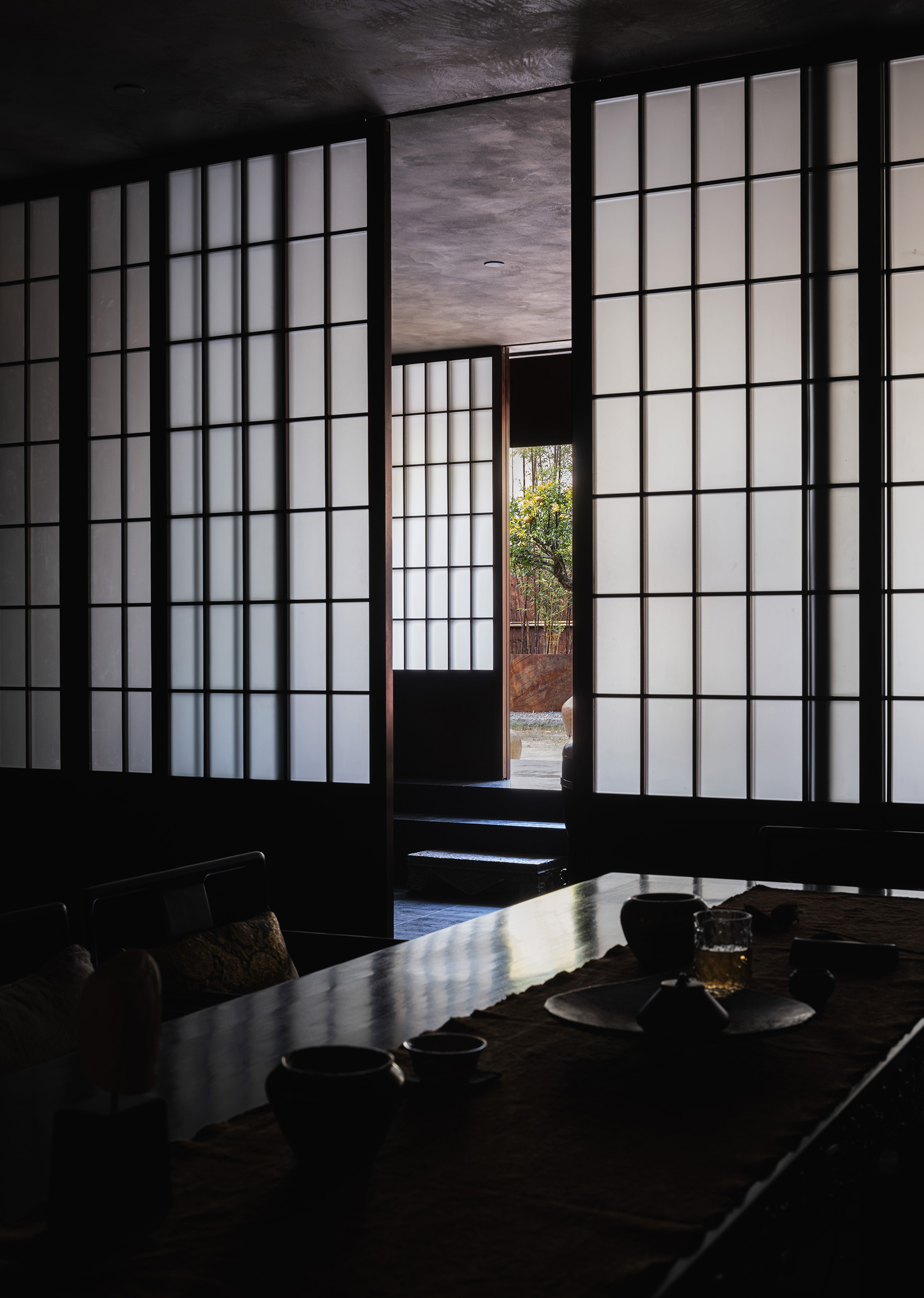 a dramatic oriental atmosphere at a teahouse in chengdu: project by ...