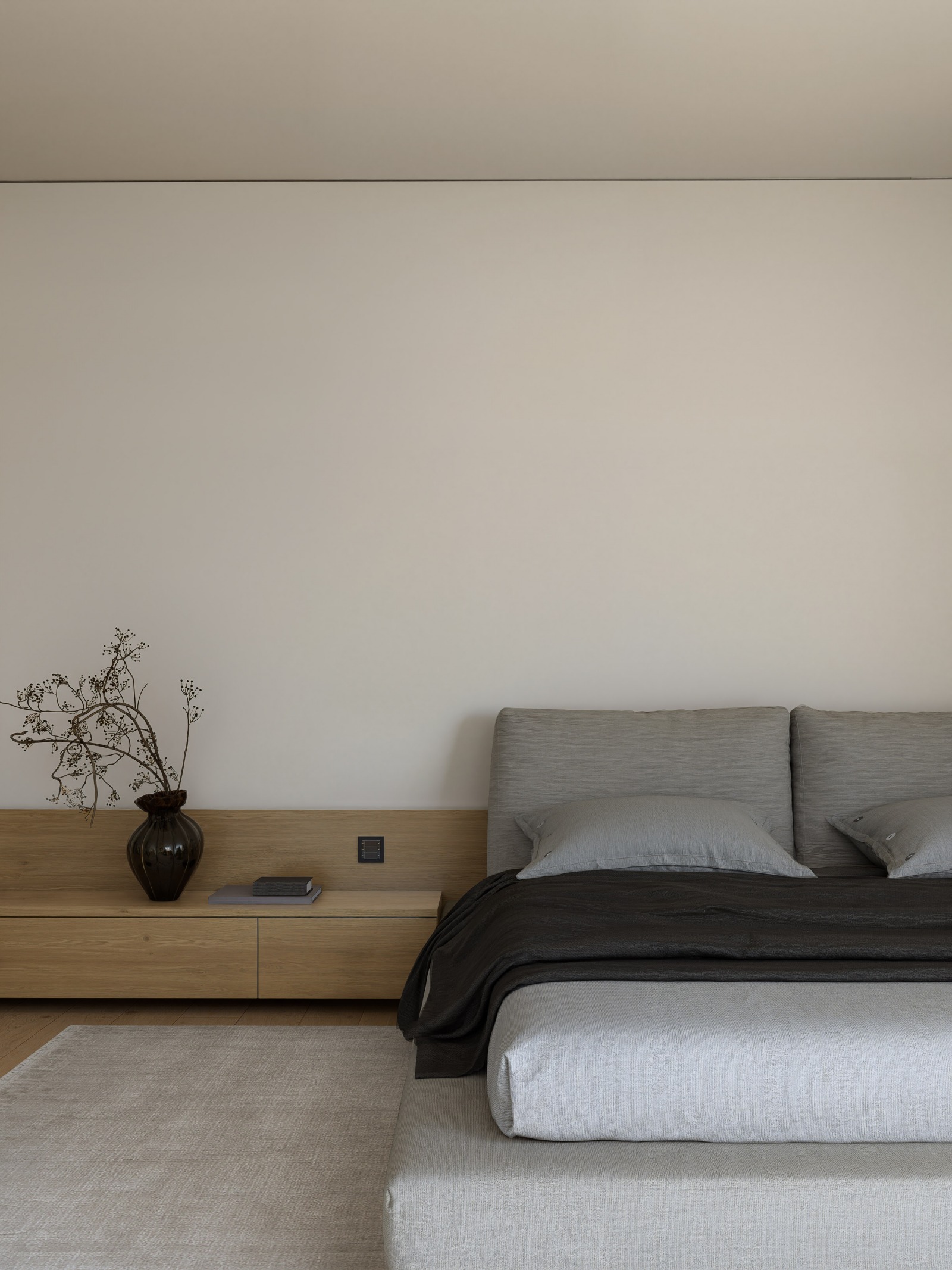 shell residence is an introverted monolithic home centered around a ...