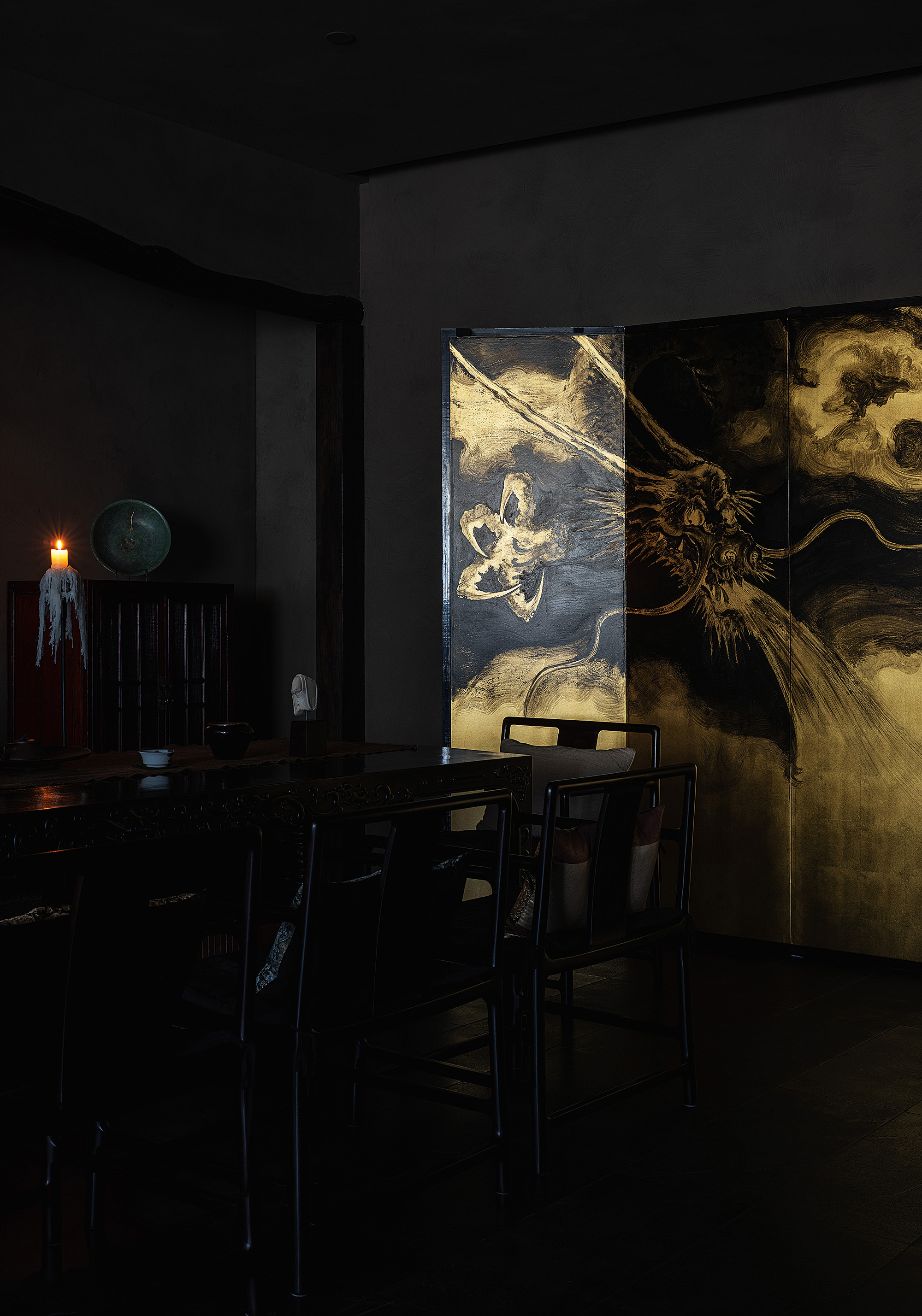 a dramatic oriental atmosphere at a teahouse in chengdu: project by ...