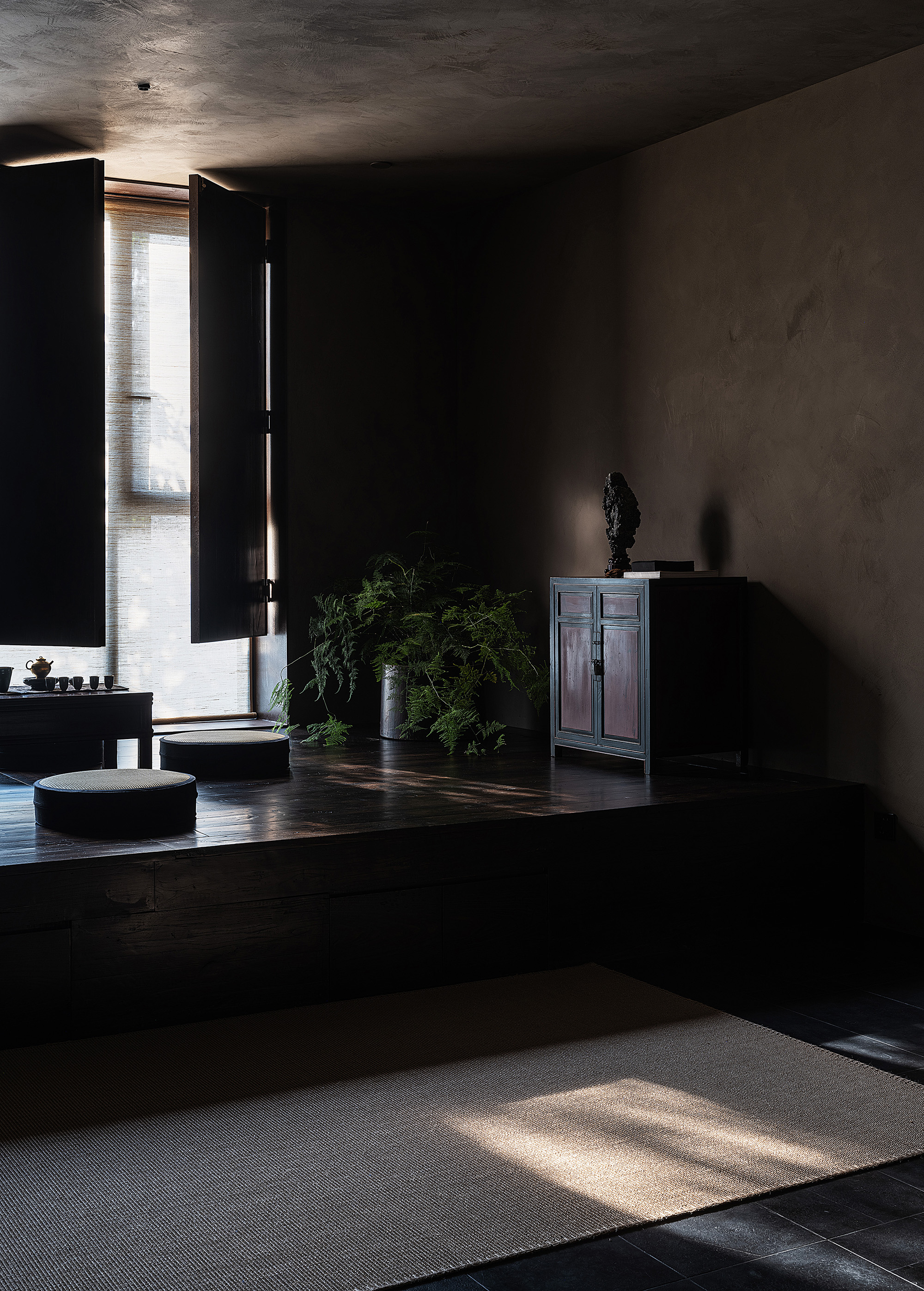 a dramatic oriental atmosphere at a teahouse in chengdu: project by ...