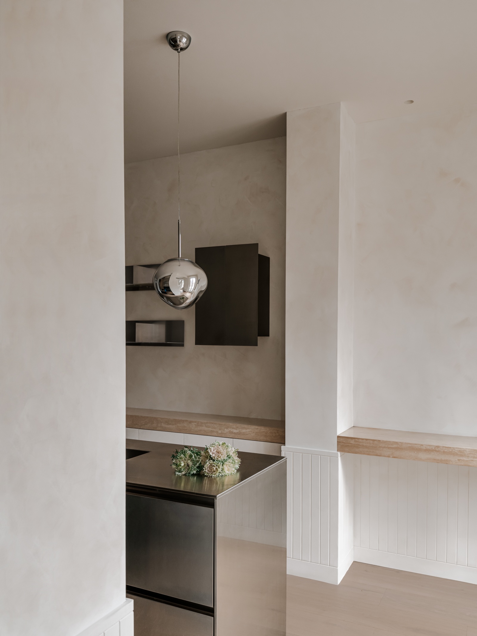 steel surfaces and mediterranean hues define renovated barcelona ...