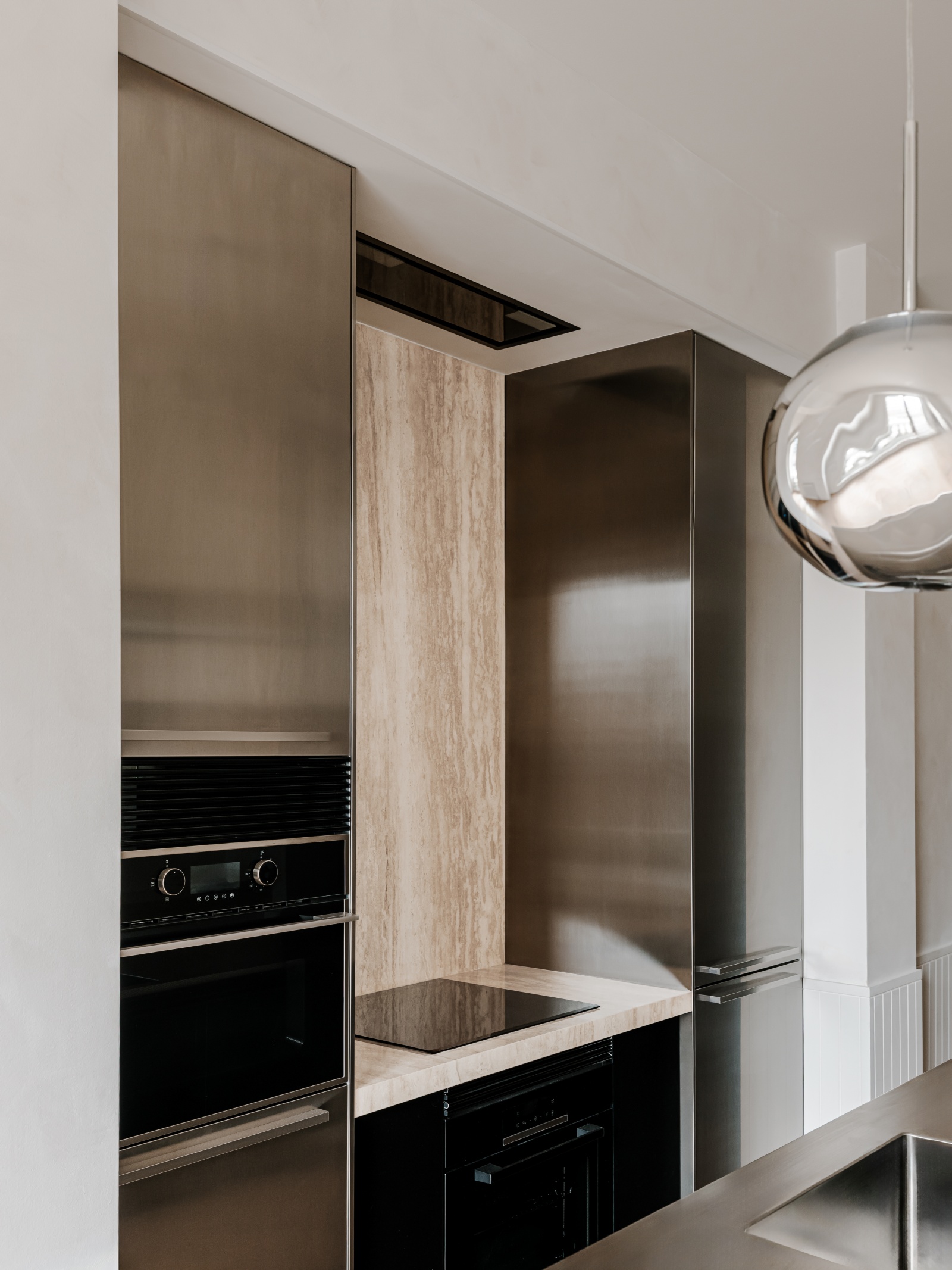 steel surfaces and mediterranean hues define renovated barcelona ...