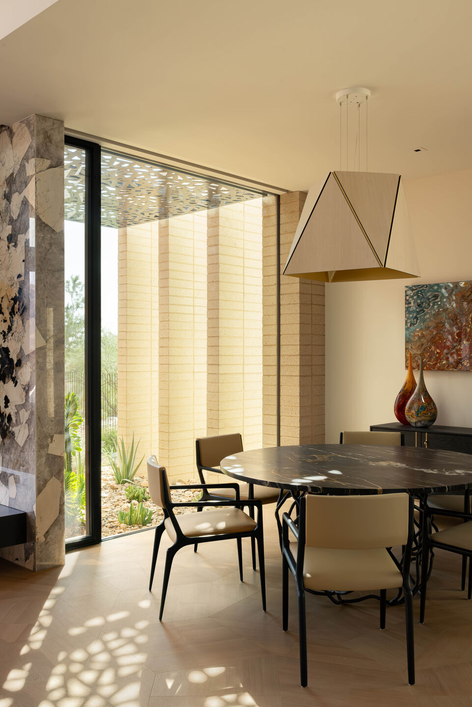 kendle design collaborative completes arizona home with desert