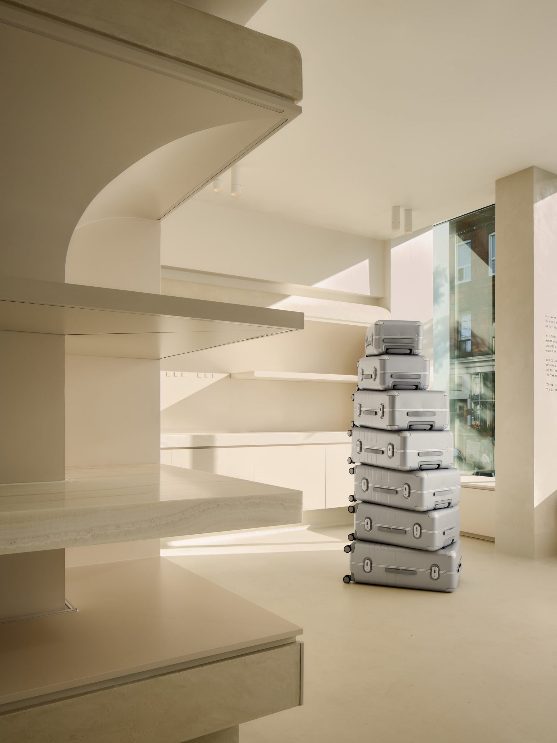 news: ste marie brings bare minimalism and soft curves to monos store ...