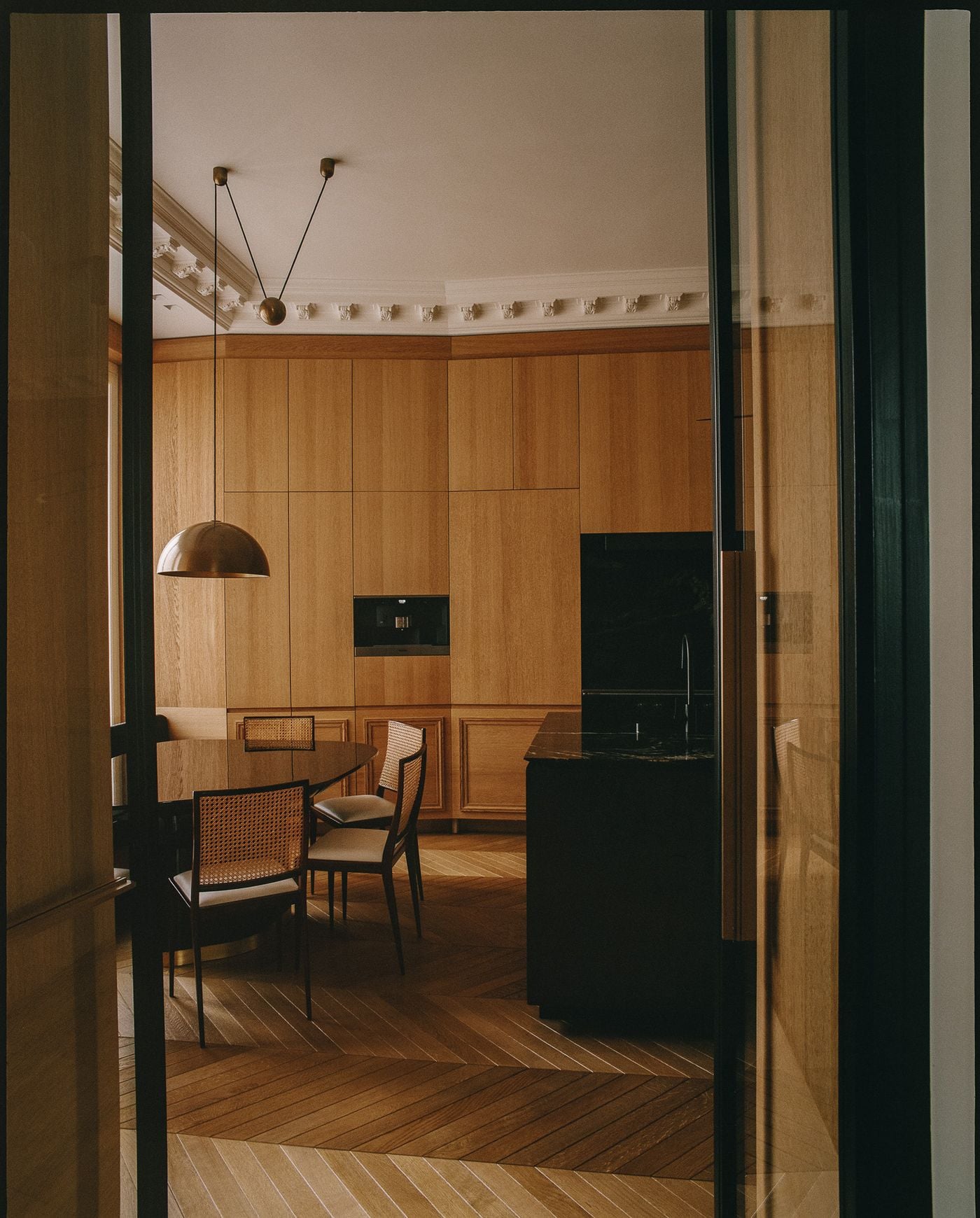 parisian trocadéro apartment balances vintage detail with modern ...